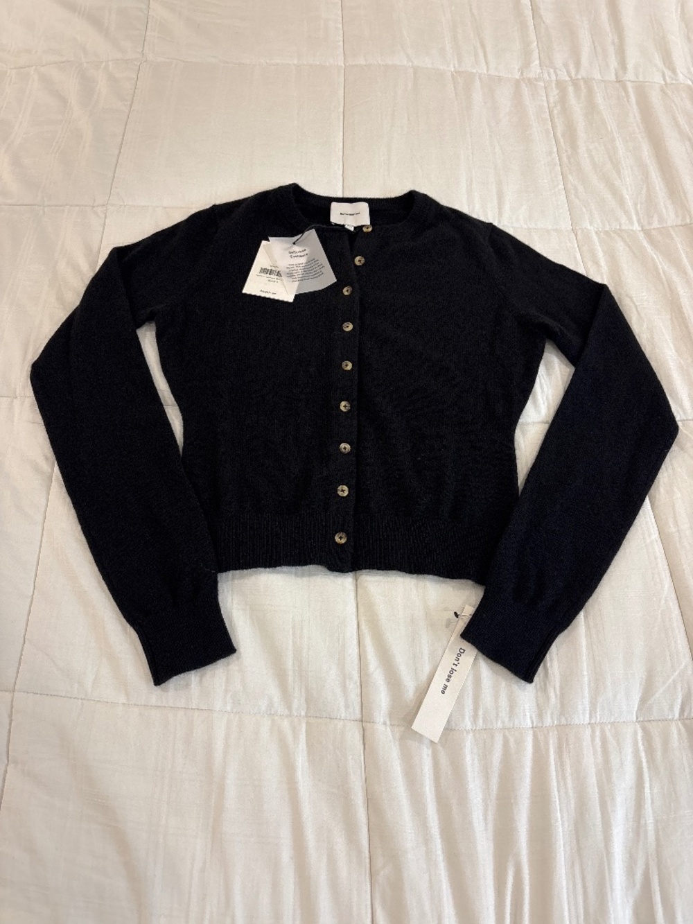 Farren Cashmere Crew Cardigan - Picture 5 of 7